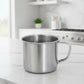 Steel drinking mug designed for home, camping, and travel utility
