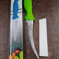 Kitchen knife with vibrant ergonomic handle perfect for daily use.