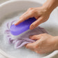 Utility brush suitable for cleaning home fabrics and upholstery