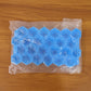 Premium silicone ice cube tray in blue, hexagon shape