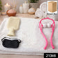 Close-up of neck massage roller included in the self care and relaxation combo set