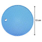 Durable silicone trivet effectively protecting surfaces from heat.
