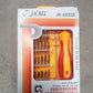 Overview of the magnetic screwdriver set featuring 32 precision pieces for repairs.