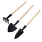 The complete 3-piece Kids Garden Tools Set displayed neatly.