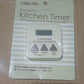 The large display of the digital kitchen timer, perfect for quick glances during busy tasks.