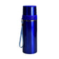 Close-up of the secure, leak-proof cap on the stainless steel water bottle.