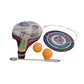 Close-up of elastic soft shaft on Portable Wiff Waff table tennis rebound trainer.