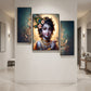 Divine Krishna flute wall art with vivid colors.