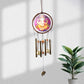 Lord Ganesh Wind Chimes hanging outdoors with vibrant traditional colors