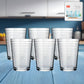 Plastic Ringo Glass with 300ml capacity showcasing crystal-clear clear body and wide base