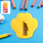 2 in 1 Pencil Sharpener and Eraser for Kids with cartoon design