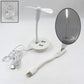 Portable USB Fan and LED light with 3-port USB hub.