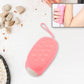 Soft silicone bath brush for gentle exfoliation and deep cleansing.