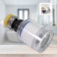 Close-up view of the 360-degree swivel faucet aerator attachment.