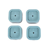 Set of 4 plastic washing machine feet pads reducing vibration and noise