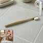 Wooden handle toothbrush set with travel case