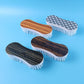 Ergonomic cloth washing brush set with printed tops for efficient laundry cleaning