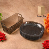 10-piece reusable plastic dinner plates set ideal for household dining