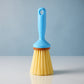 Short handle plastic cleaning brush with sturdy bristles