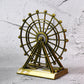 Steel metal desktop decoration wheel tower showing durable build