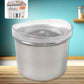 Konvex 500ml stainless steel airtight container with clear lid, perfect for kitchen storage.