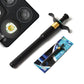 CookAura stainless steel gas lighter featuring an ergonomic handle for comfortable grip.