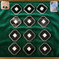 Jewellery storage box set with soft cushions holding rings and earrings securely