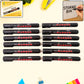 Full horizontal view of black whiteboard marker with clip cap