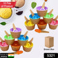Twelve-piece ice cream bowl set packaged in a colorful retail box.