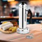 Food-grade stainless steel Puttu Maker with pressure cooker attachment.