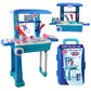 Kids Doctor Set with trolley, LED instruments, and medical tools for imaginative play.