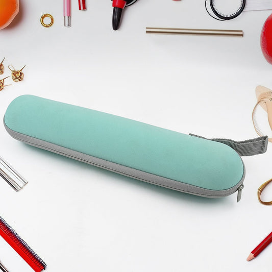 Front view of the JourneyMate Multipurpose Zip Pouch, showcasing its sleek design.