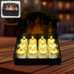 A dozen LED tealight candles arranged to create a warm, inviting glow for festive Indian decor.