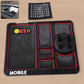 Non-slip car dashboard mat and phone holder for secure mobile placement
