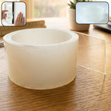 Transparent nano magic double sided adhesive tape roll on white background