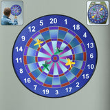 Colorful magnetic dartboard game set for safe indoor play