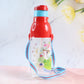 Top view of the transparent 900ml insulated water bottle with its flip-top lid.