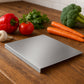 Stainless Steel Anti-Bacterial Chopping Board with bent edge for stable cutting