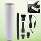 Portable car vacuum cleaner, compact and ready for use.