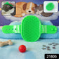 Close-up of soft bristle pet massage bath brush for gentle grooming