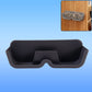 Wall mounted sunglasses holder displaying multiple pairs of eyewear securely
