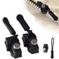 Overhead shot of the detachable zipper slider, showcasing its compact and portable design.
