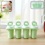 Plastic popsicle mold set for homemade ice treats