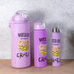Premium water bottle set with 2000ml, 900ml, and 300ml leak-proof bottles