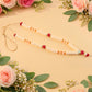 Traditional pooja gajra garland with floral beads for religious decoration