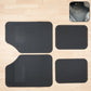 Universal heavy-duty rubber car floor mats with textured surface for all-weather protection