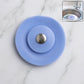 Blue silicone sink strainer and stopper designed for efficient kitchen drainage