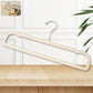 Premium velvet non-slip cloth hanger with metal hook for durable garment holding