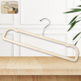 Premium velvet non-slip cloth hanger with metal hook for durable garment holding