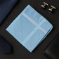 Close-up of soft touch men's cotton handkerchief